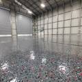 Utah-Garage-Flooring-Specialists-pole-barn-vinyl-flake-epoxy-gray-white-blk-red